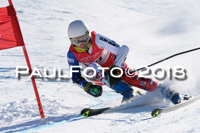 FIS Riesenslalom, Damen + Herren, Oberjoch, Bay. Jugendmeisterschaft, 14.02.2018