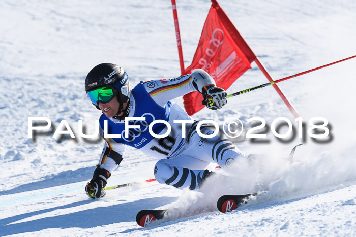 FIS Riesenslalom, Damen + Herren, Oberjoch, Bay. Jugendmeisterschaft, 14.02.2018