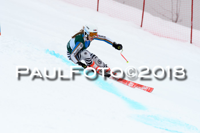 FIS, Int. Dt. Meisterschaft Super-G, NC,  Damen + Herren, 23.03.2018