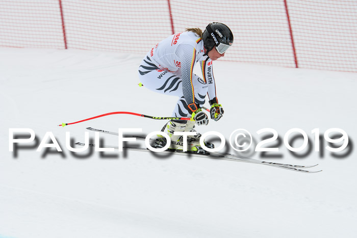 FIS, Int. Dt. Meisterschaft Abfahrt, Training, Damen + Herren, 19.03.2019