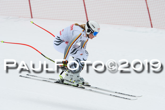 FIS, Int. Dt. Meisterschaft Abfahrt, Training, Damen + Herren, 19.03.2019