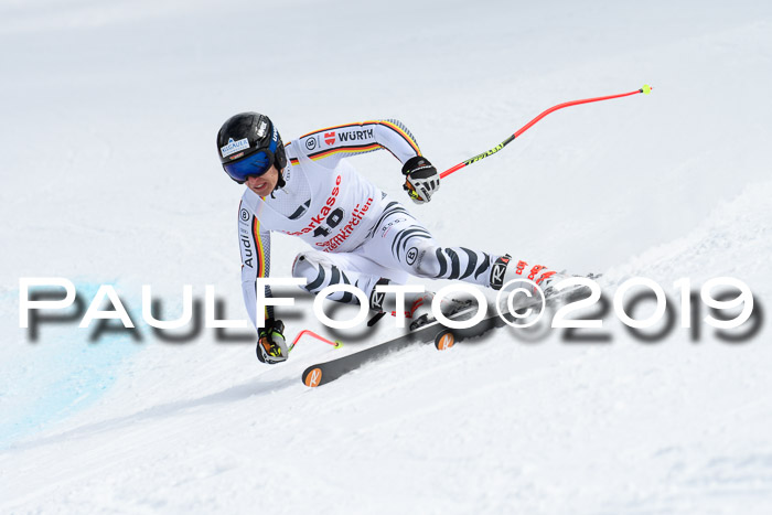 FIS, Int. Dt. Meisterschaft Abfahrt, Training, Damen + Herren, 19.03.2019