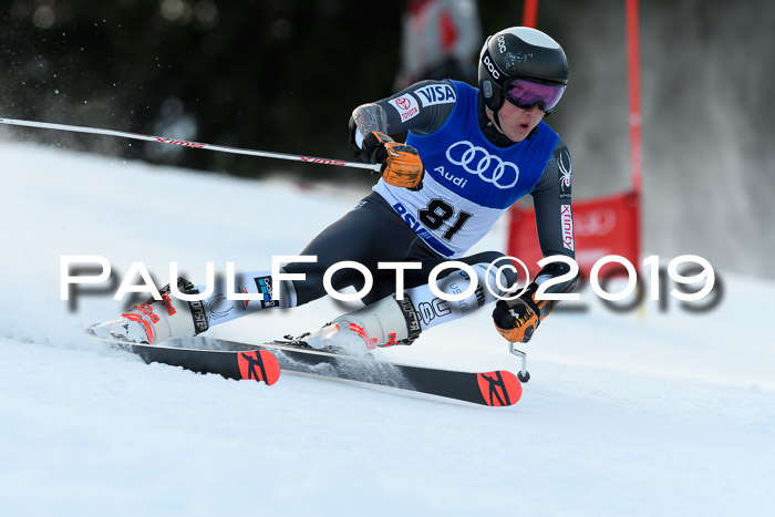 FIS Riesenslalom, ATA; Bay. Meisterschaft, Damen + Herren, 24.01.2020