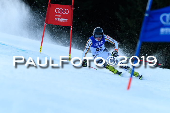 FIS Riesenslalom, ATA; Bay. Meisterschaft, Damen + Herren, 24.01.2020