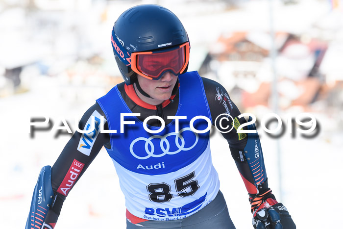 FIS Riesenslalom, ATA; Bay. Meisterschaft, Damen + Herren, 24.01.2020