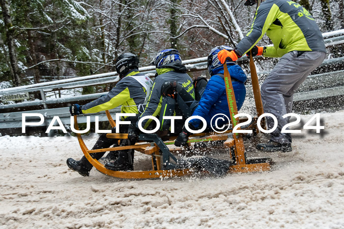 53. Hornschlittenrennen Partenkirchen, 06.01.2024