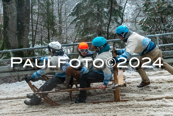 53. Hornschlittenrennen Partenkirchen, 06.01.2024