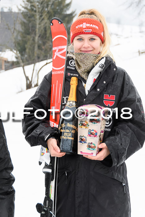 Int. FIS Rennen Damen, RS, Maria Alm 09.01.2018