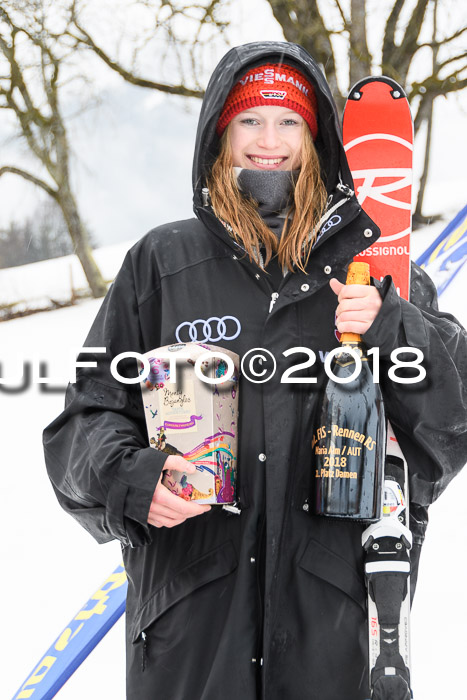 Int. FIS Rennen Damen, RS, Maria Alm 09.01.2018