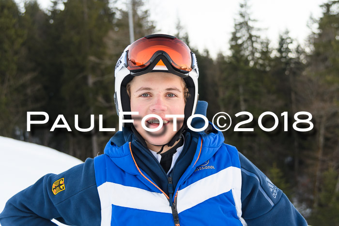 Bayerische Schülermeisterschaft Alpin Riesenslalom 27.01.2018