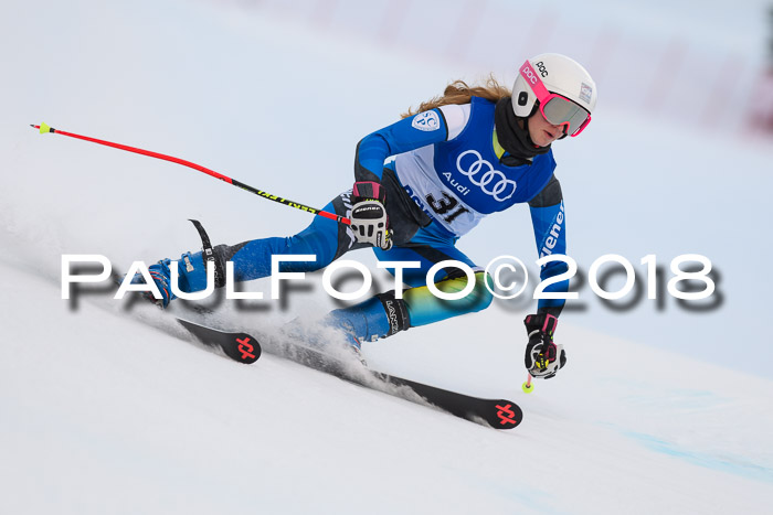 Bayerische Schülermeisterschaft Alpin Riesenslalom 27.01.2018