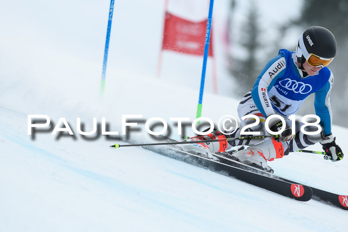 Bayerische Schülermeisterschaft Alpin Riesenslalom 27.01.2018