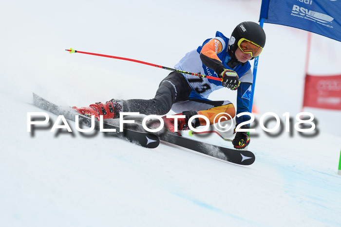 Bayerische Schülermeisterschaft Alpin Riesenslalom 27.01.2018