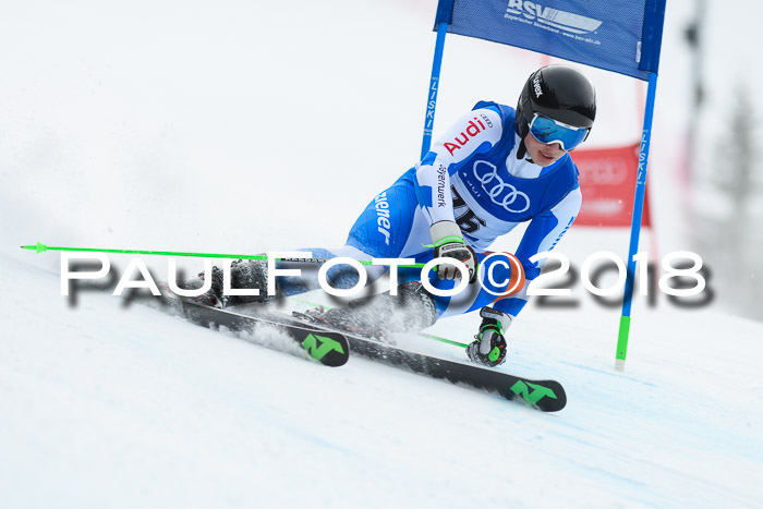 Bayerische Schülermeisterschaft Alpin Riesenslalom 27.01.2018