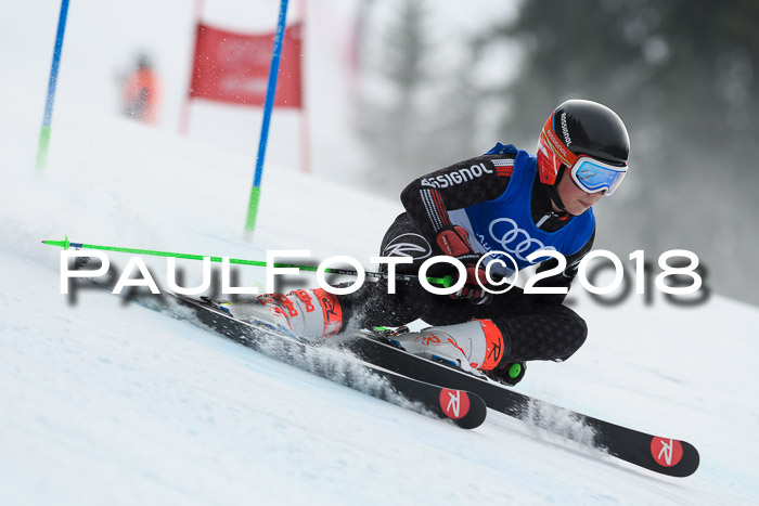 Bayerische Schülermeisterschaft Alpin Riesenslalom 27.01.2018