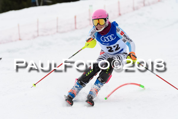 Bayerische Schülermeisterschaft Slalom 28.01.2018