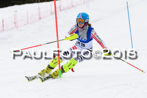 Bayerische Schülermeisterschaft Slalom 28.01.2018