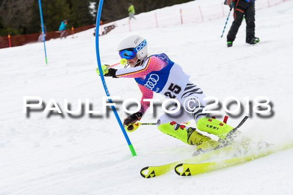 Bayerische Schülermeisterschaft Slalom 28.01.2018