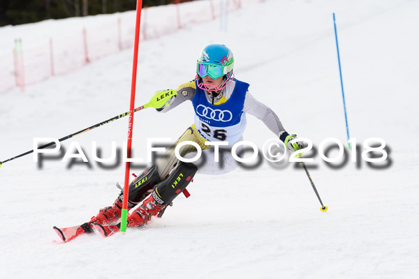 Bayerische Schülermeisterschaft Slalom 28.01.2018