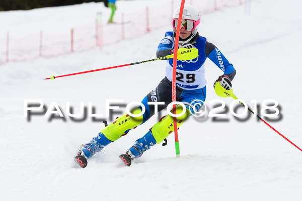 Bayerische Schülermeisterschaft Slalom 28.01.2018