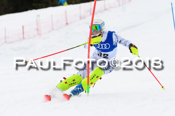Bayerische Schülermeisterschaft Slalom 28.01.2018