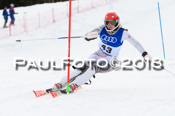 Bayerische Schülermeisterschaft Slalom 28.01.2018