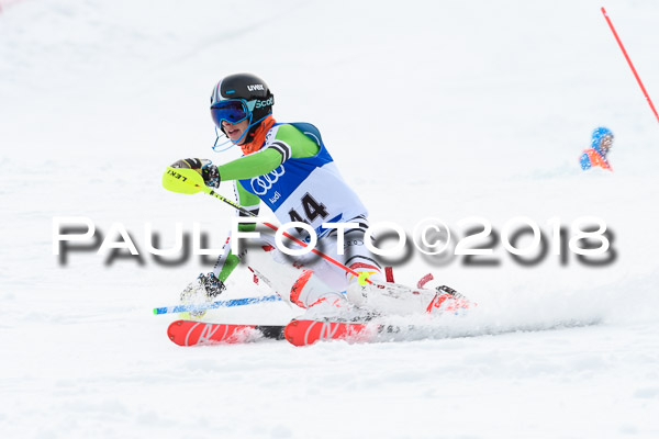 Bayerische Schülermeisterschaft Slalom 28.01.2018