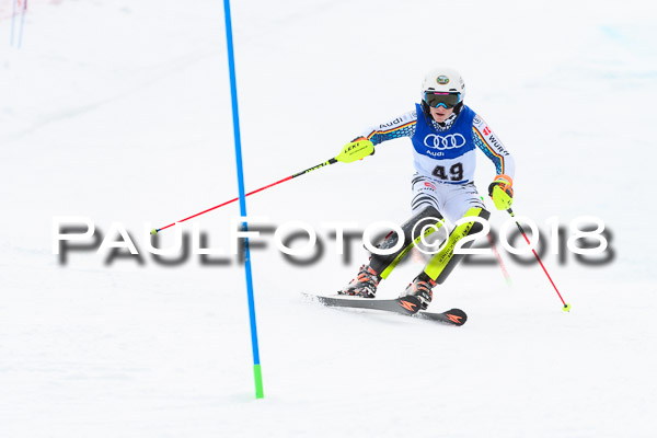 Bayerische Schülermeisterschaft Slalom 28.01.2018