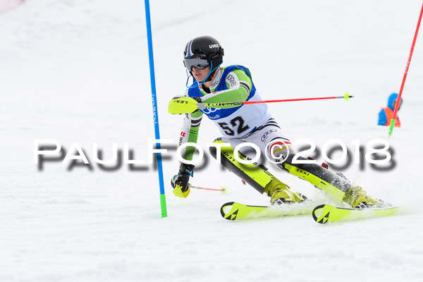 Bayerische Schülermeisterschaft Slalom 28.01.2018