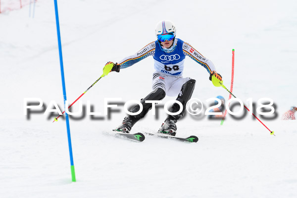 Bayerische Schülermeisterschaft Slalom 28.01.2018