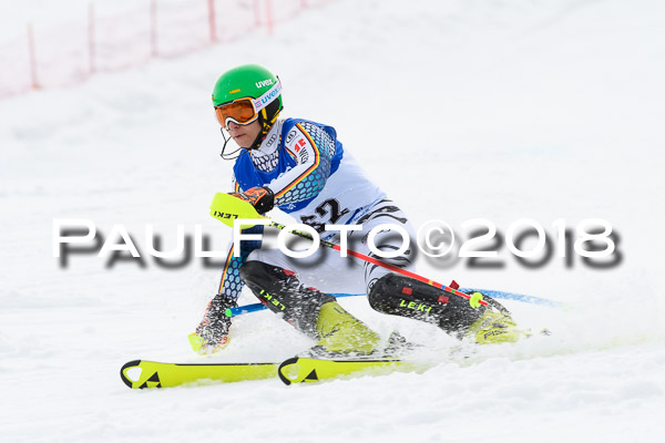 Bayerische Schülermeisterschaft Slalom 28.01.2018