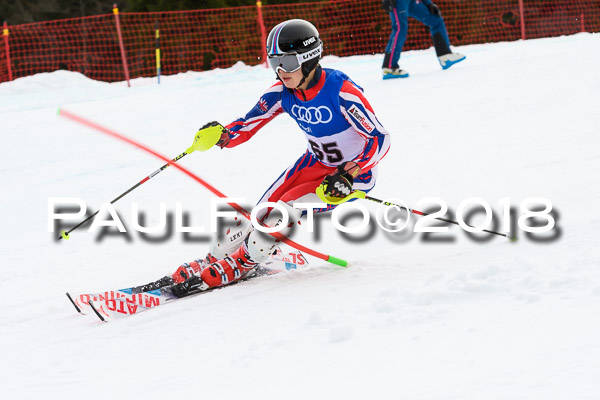 Bayerische Schülermeisterschaft Slalom 28.01.2018