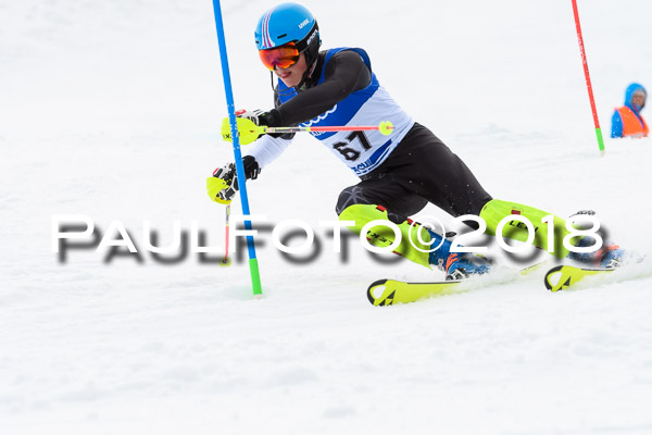 Bayerische Schülermeisterschaft Slalom 28.01.2018