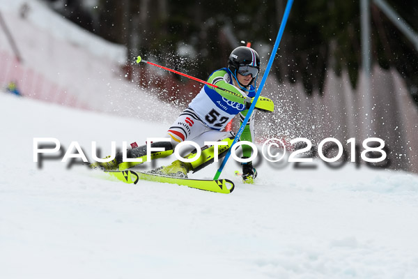Bayerische Schülermeisterschaft Slalom 28.01.2018