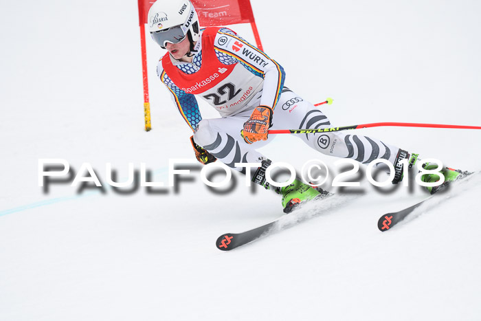 FIS NJR Riesenslalom Herren Lenggries 2.2.2018