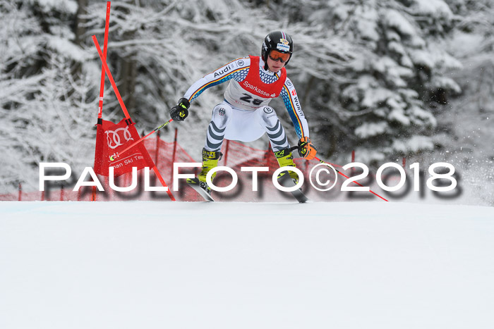 FIS NJR Riesenslalom Herren Lenggries 2.2.2018