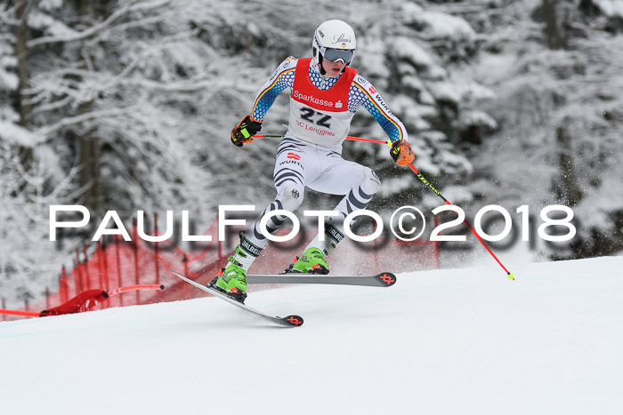 FIS NJR Riesenslalom Herren Lenggries 2.2.2018