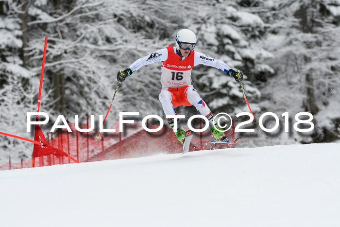 FIS NJR Riesenslalom Herren Lenggries 2.2.2018