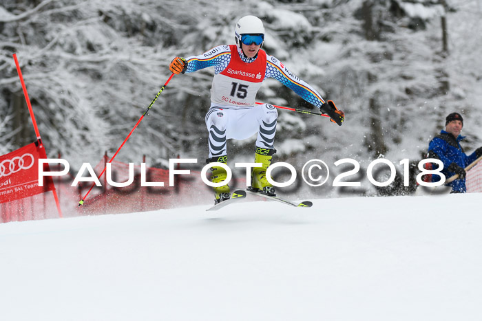 FIS NJR Riesenslalom Herren Lenggries 2.2.2018