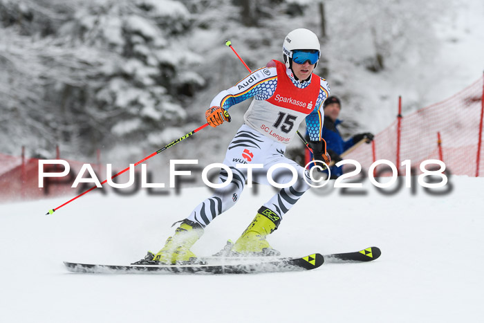 FIS NJR Riesenslalom Herren Lenggries 2.2.2018