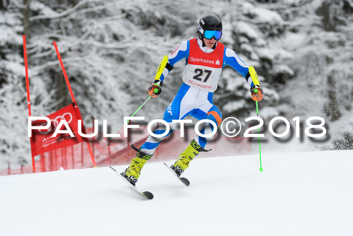 FIS NJR Riesenslalom Herren Lenggries 2.2.2018