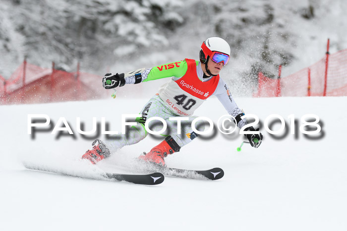 FIS NJR Riesenslalom Herren Lenggries 2.2.2018