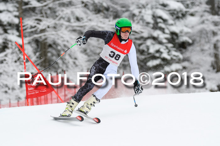 FIS NJR Riesenslalom Herren Lenggries 2.2.2018