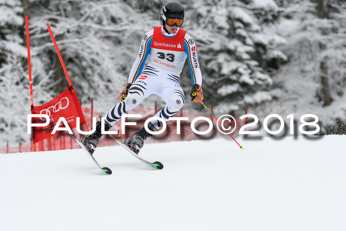 FIS NJR Riesenslalom Herren Lenggries 2.2.2018