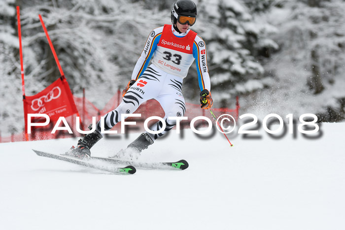 FIS NJR Riesenslalom Herren Lenggries 2.2.2018