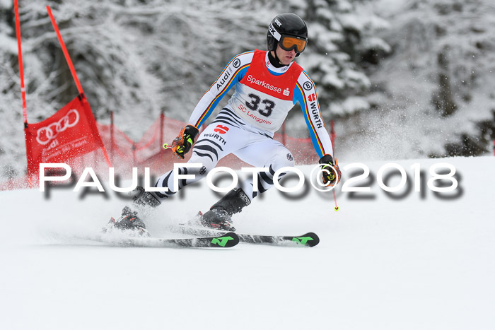 FIS NJR Riesenslalom Herren Lenggries 2.2.2018