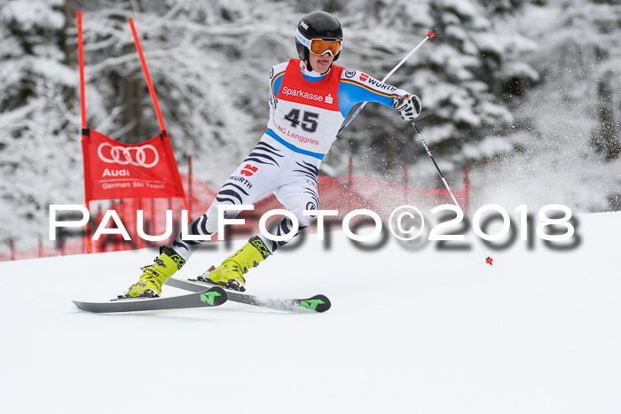 FIS NJR Riesenslalom Herren Lenggries 2.2.2018