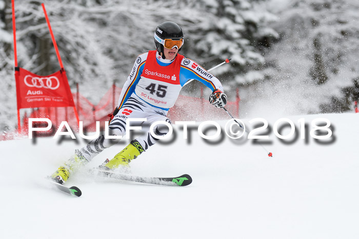 FIS NJR Riesenslalom Herren Lenggries 2.2.2018