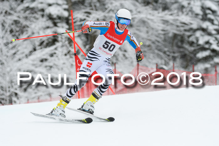 FIS NJR Riesenslalom Herren Lenggries 2.2.2018