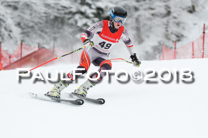 FIS NJR Riesenslalom Herren Lenggries 2.2.2018